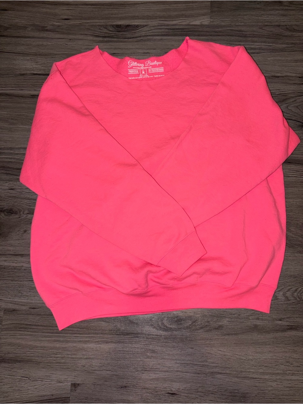 Gilly Hicks Neon Pink Crewneck Sweatshirt